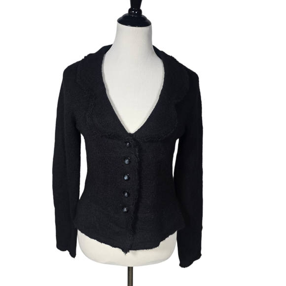 Nine West Sweaters - Nine West Small Black Button-Up Cardigan Sweater